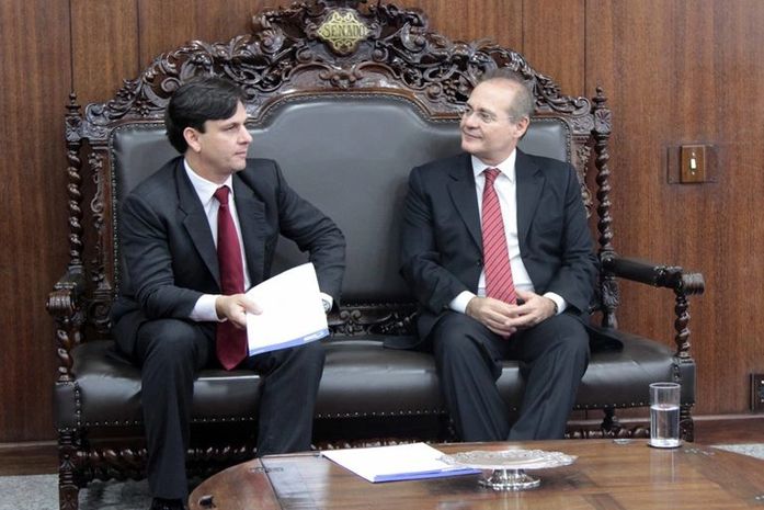 Marcelo Beltrão é recebido por Renan Calheiros