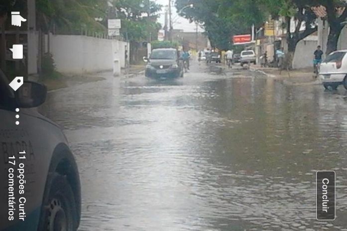Isso na Barra São Miguel na avenida José Vieira de Andrade