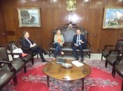 Santana Mariano é recebida pelo Presidente do Congresso Nacional, em Brasilia