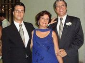 Pastor Epímaco Marcos (D), com a esposa Maria Augusta e filho