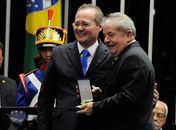 Ex-presidente Lula e Renan Calheiros 