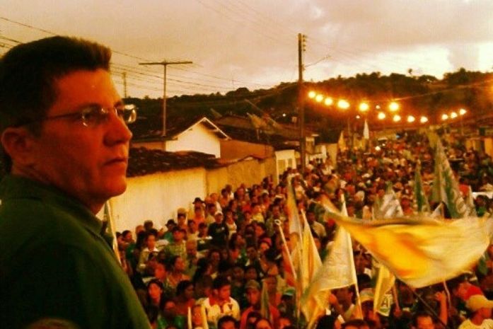 José Augusto Rocha na campanha eleitoral de 2012, pleito que o elegeu prefeito de Anadia com 3.719 votos