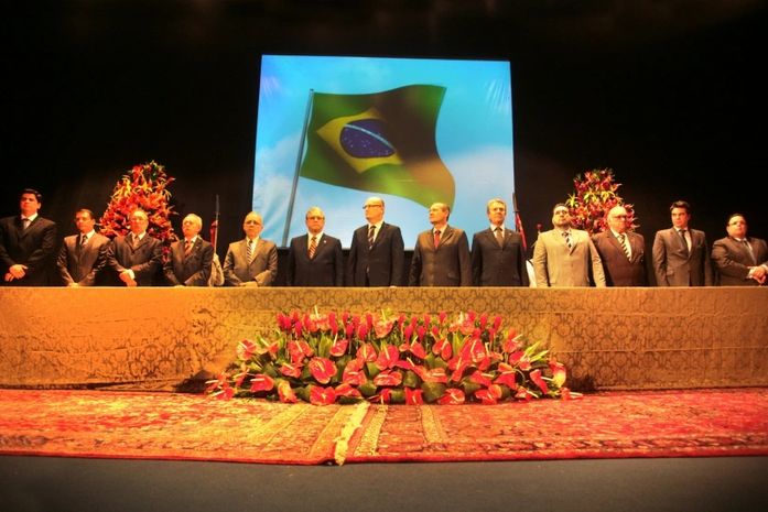 Collor na solenidade dos juizes federais