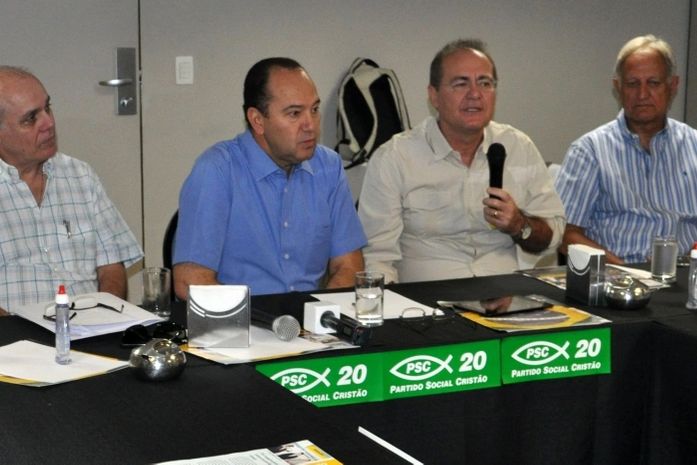 Marcos, pastor Everaldo, Renan e Mano