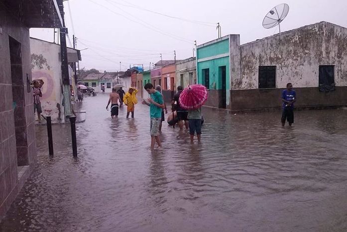 Chuvas caem em São Miguel dos Campos