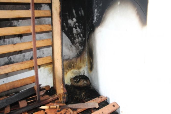 Incêndio matou bebê e destruiu cômodo