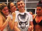 Bárbara Evans malha com o personal  do ex junto com Ticiane e Thais Bianca