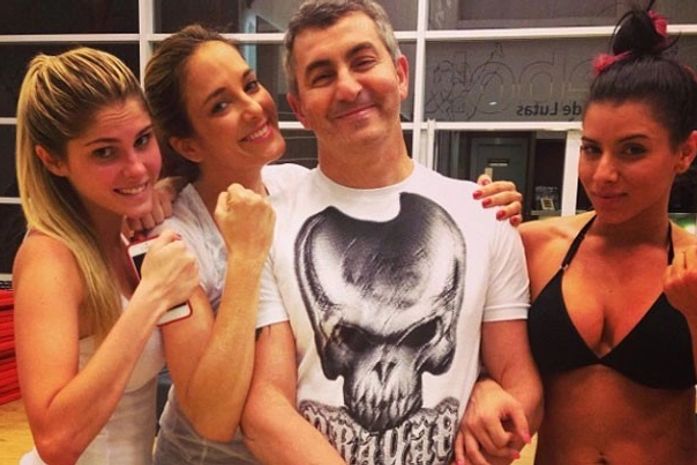 Bárbara Evans malha com o personal do ex junto com Ticiane e Thais Bianca