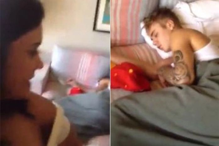 Intimidade revelada: Justin Bieber é filmado dormindo em mansão alugada no Rio