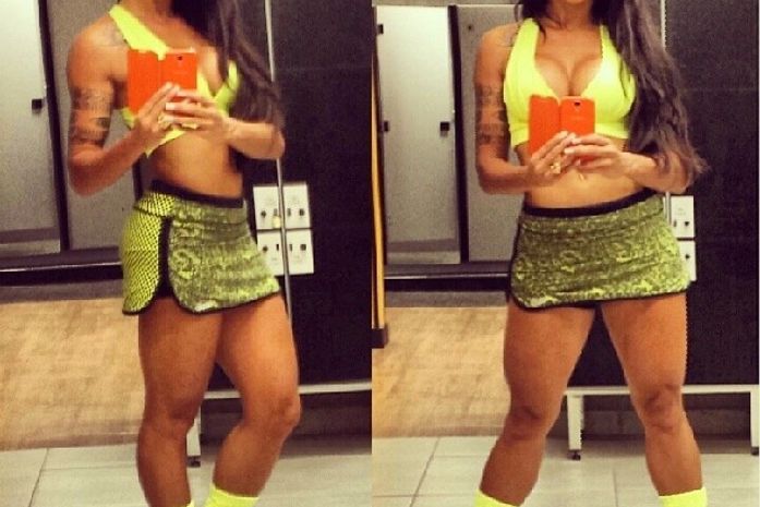 Corpo em forma! Aline Riscado usa decotão para malhar: 'Vou dar uma corridinha'