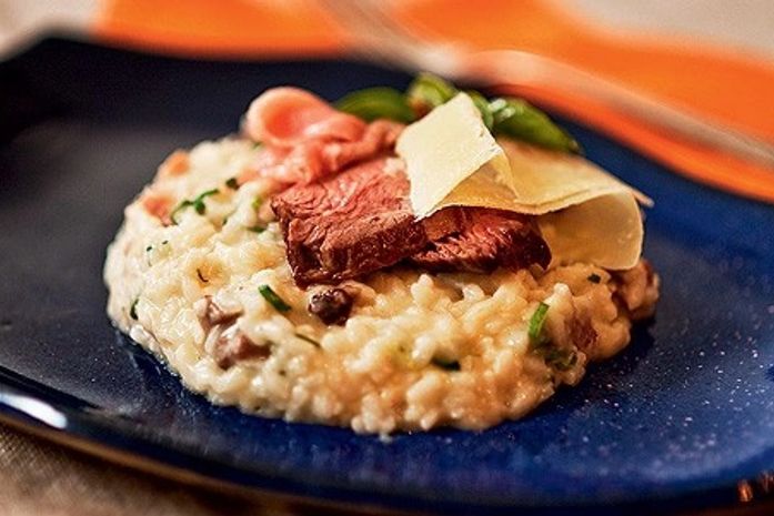 Risoto de churrasco