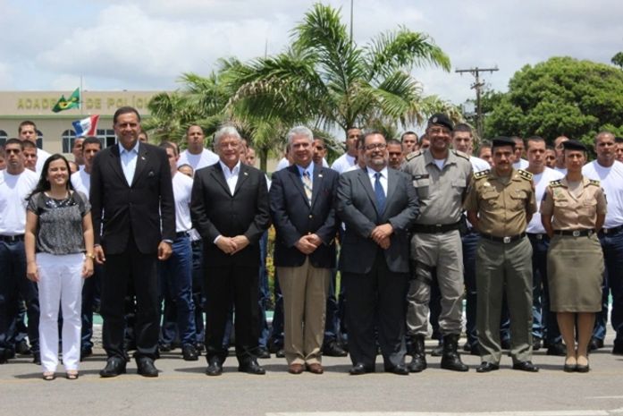 Alunos do curso de formação da PM/AL receberam visita do Governador e Secretários