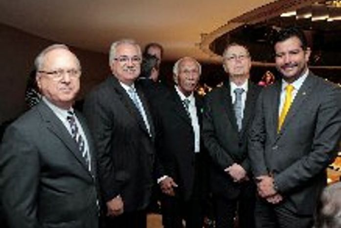 No plenário da Câmara dos deputados, Rogério Teófilo,Moacir Teófilo, João Tenório e Mauricio Quintella.