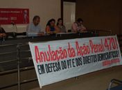 Faixa de protesto contra Mensalão