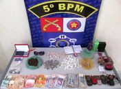 Material apreendido no Benedito Bentes