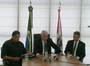 Nonô esteve acompanhado de Dário César e Maurício Brêda