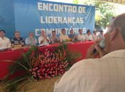 Líder comunitário expõe problemas e pede soluções sob aplausos de Renan e políticos
