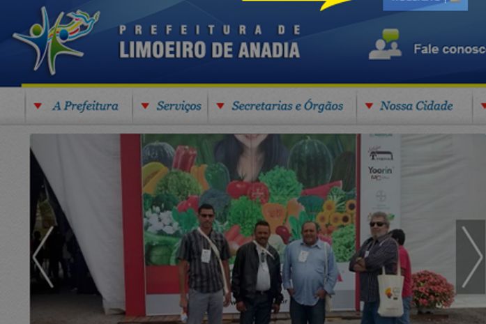 Site da Prefeitura de Limoeiro de Anadia