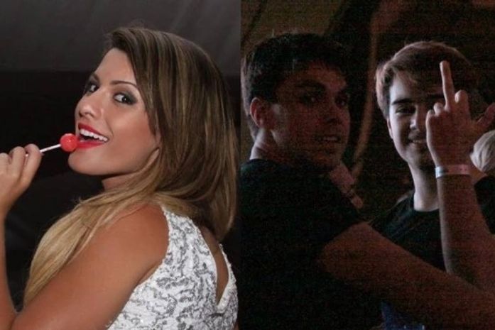 Bafão! Babi Rossi é barrada em camarote de Olin, provoca com pirulito e vê sinal feio