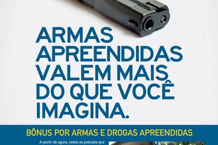 Governo duplica valor pago para cada arma de fogo apreendida