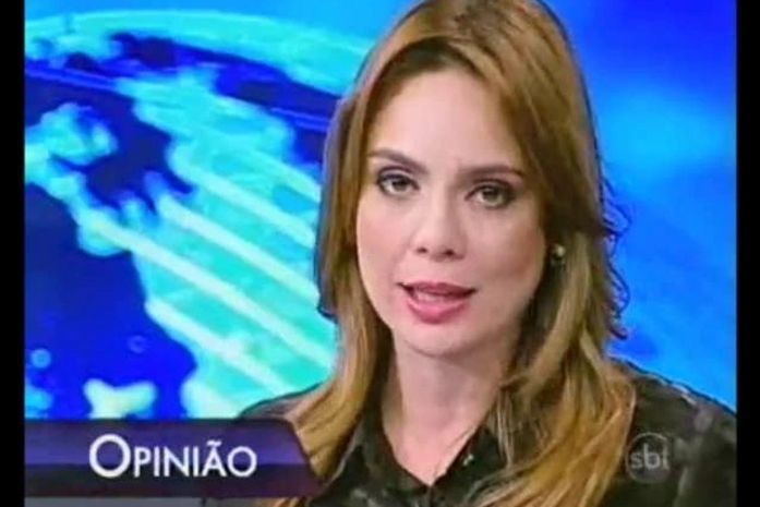 jornalista Rachel Sheherazade, do SBT Brasil