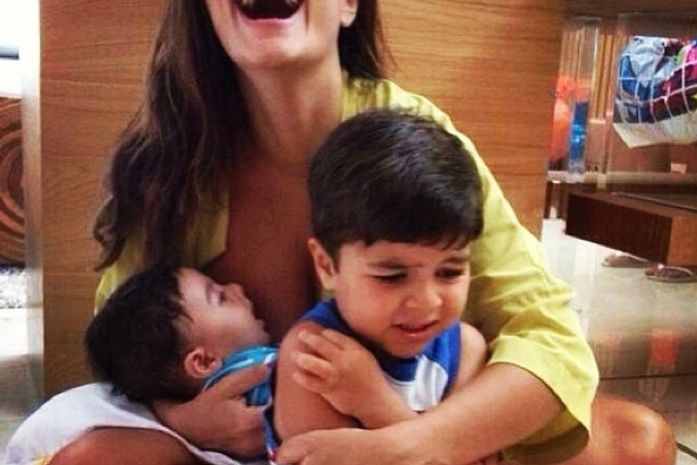 'A manhã de Natal mais gostosa da minha vida', diz Juliana Paes com os filhos Pedro e Antônio