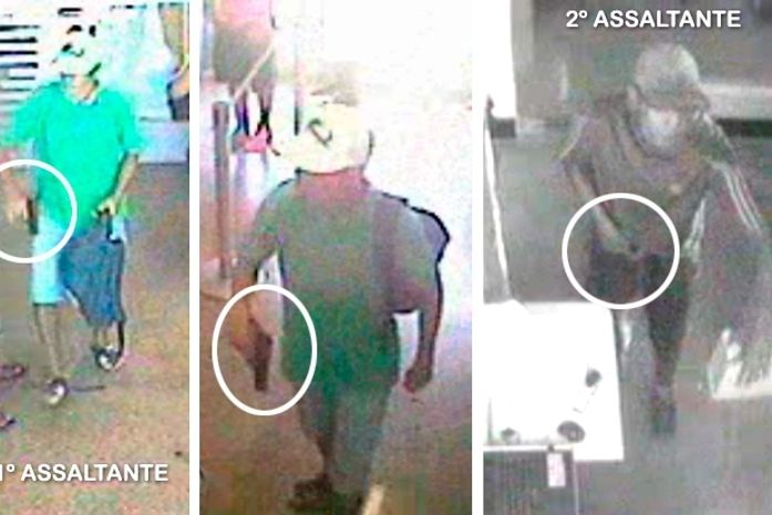 Imagens de assalto à casa lotérica