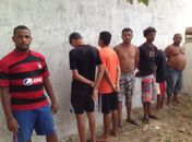 Presos durante a operação no conjunto Cidade Sorriso