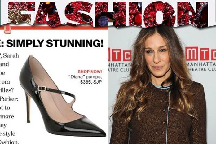 Sarah Jessica Parker divulga modelo de sua coleção de sapatos