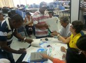 Ambulantes realizam cadastro