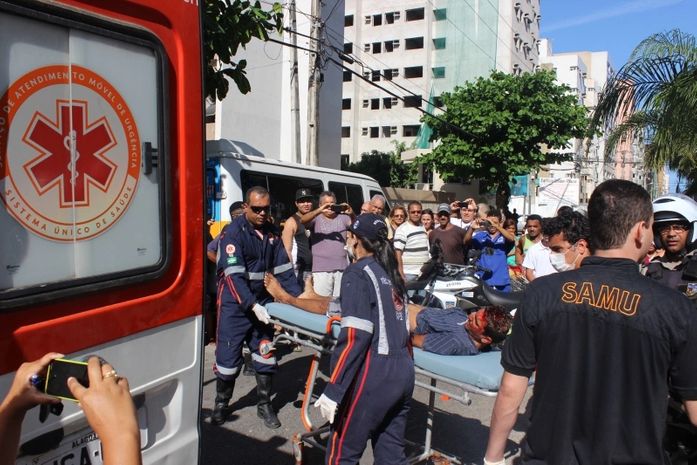 Jerônio foi socorrido pelo Samu