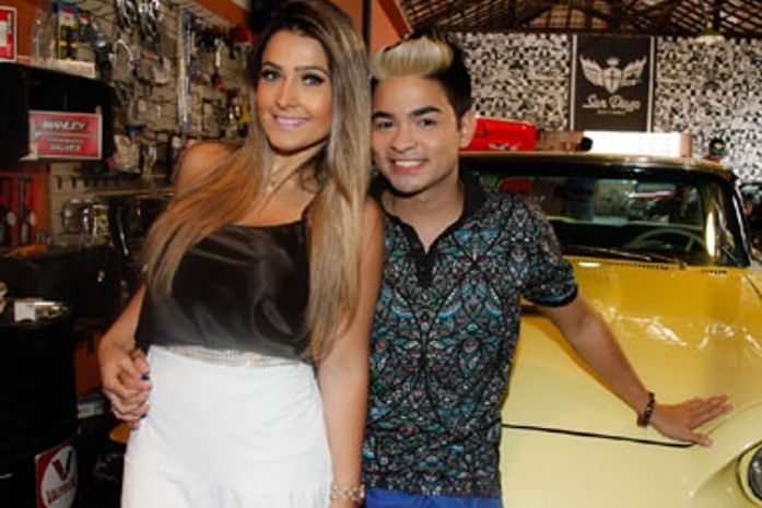 Yudi Tamashiro grava videoclipe com a namorada