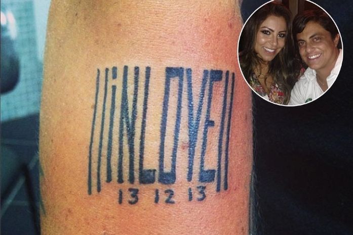 Thammy Miranda tatua a data em que conheceu a namorada
