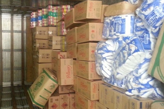 PRF apreende carga de alimentos avaliada em mais de R$ 14 mil na BR-101