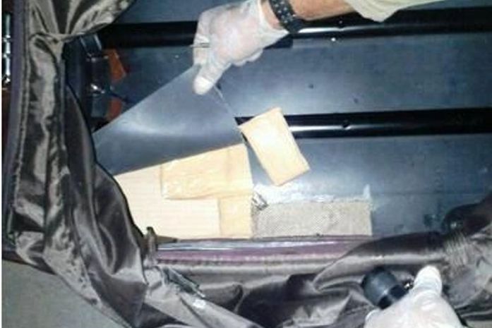 Droga apreendida com o acusado em novembro passado