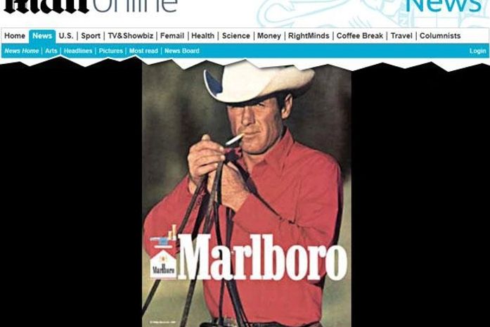 Cowboy da Marlboro morre por insuficiência respiratória