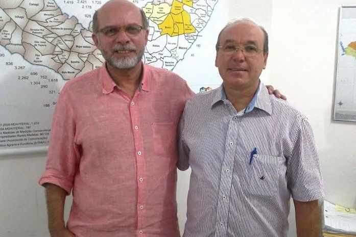 Jaime Silva agradecido pela visita de Marquinhos