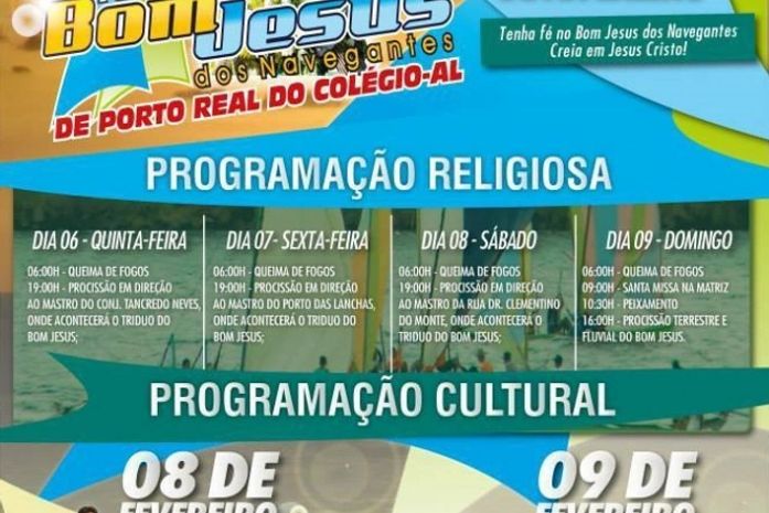 Festa do Bom Jesus dos Navegantes começa na próxima semana