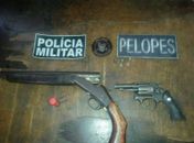 Material apreendido pela Polícia Militar 