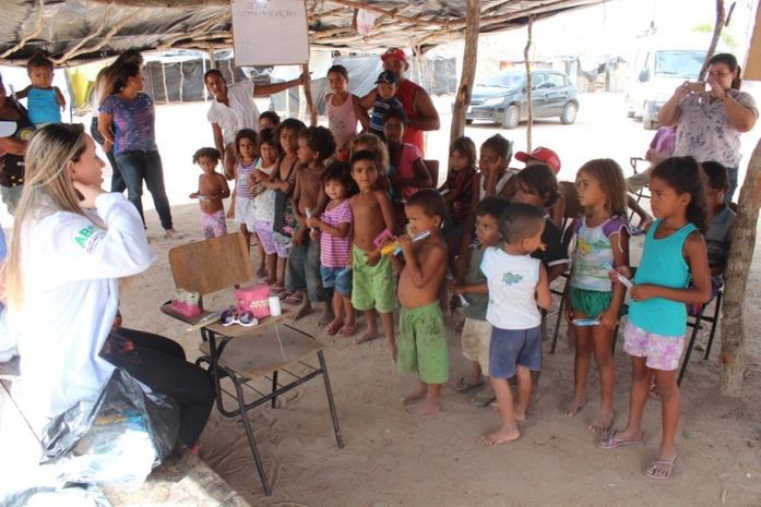 Prefeitura de Delmiro promove ação de saúde no Acampamento Nelson Mandela