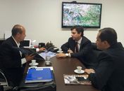 Prefeito pediu apoio para concluir a estrada da região lagunar, construção do trevo da cidade e pista que dá acesso à Praia