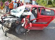 Colisão deixou um morto e cinco feridos