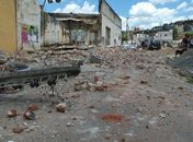 Queda de muro provocou estragos em Palmeira