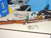 Materiais apreendidos durante operação 