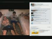 Foto foi publicada em uma rede social no dia 18 de dezembro de dentro da cadeia pública de Foz do Iguaçu (PR)