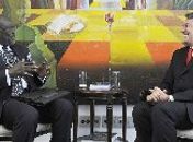 Collor com o embaixador de Gana