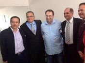 Luciano com os vereadores de Delmiro Gouveia