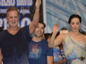 Claudia Raia e Luís Fernando Guimarães se jogam no samba em ensaio da Beija-Flor