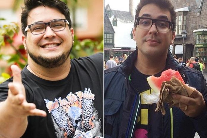 Após cirurgia, André Marques posta foto muito mais magro