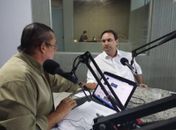 França Moura entrevistando Luciano Barbosa